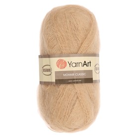 

Пряжа "Mohair classic" 70% мохер, 30% акрил 220м/100гр (134 песочный)