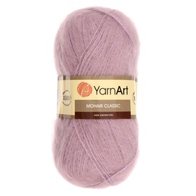 

Пряжа "Mohair classic" 70% мохер, 30% акрил 220м/100гр (138 сирень)