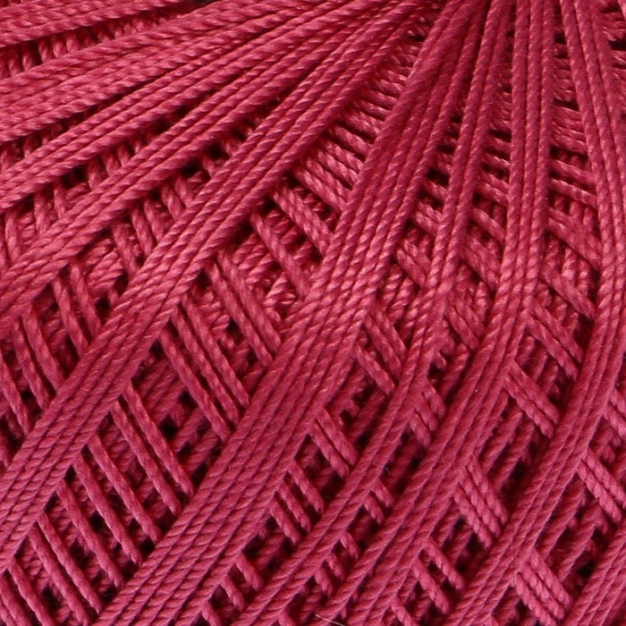 Пряжа "Violet" 100% хлопок 282м/50гр (75 брусника)