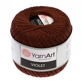 

Пряжа "Violet" 100% хлопок 282м/50гр (0077 коричневый)