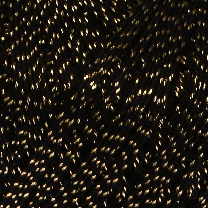 Пряжа "Violet lurex" 96% хлопок, 4% металлик 270м/50гр (02999 черный с золотом)