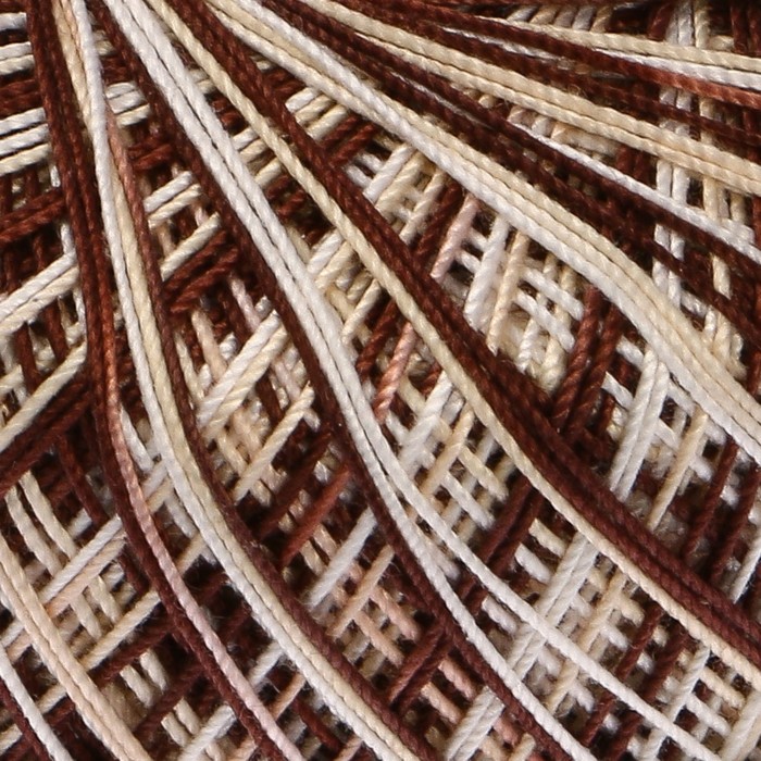 Пряжа "Violet melange" 100% хлопок 282м/50гр (3193 бело.кор. меланж)