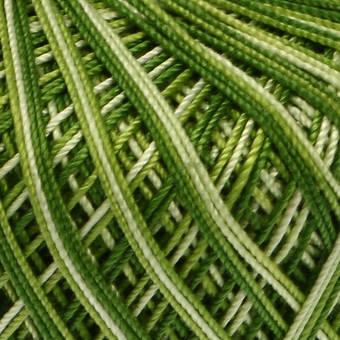 Пряжа "Violet melange" 100% хлопок 282м/50гр (0188 яр.зел. меланж)