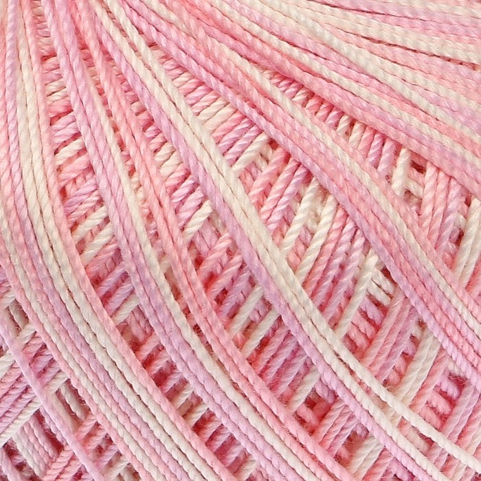 Пряжа "Violet melange" 100% хлопок 282м/50гр (3051 св.роз. меланж)