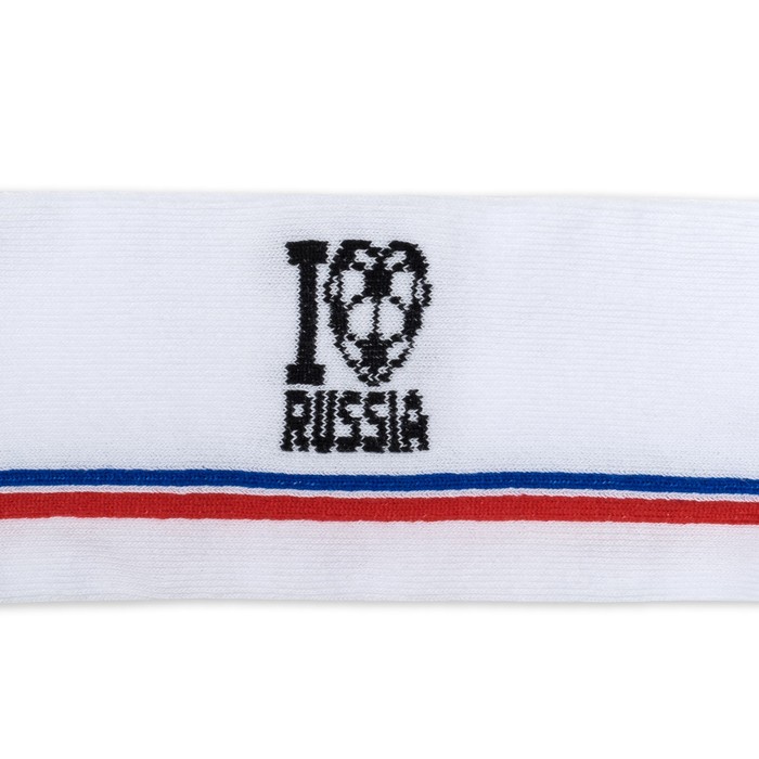 Набор детский "I love Russia": мешок 17х28 см, повязка 18х7 см, гольфы 18-20 см (7-9 лет)