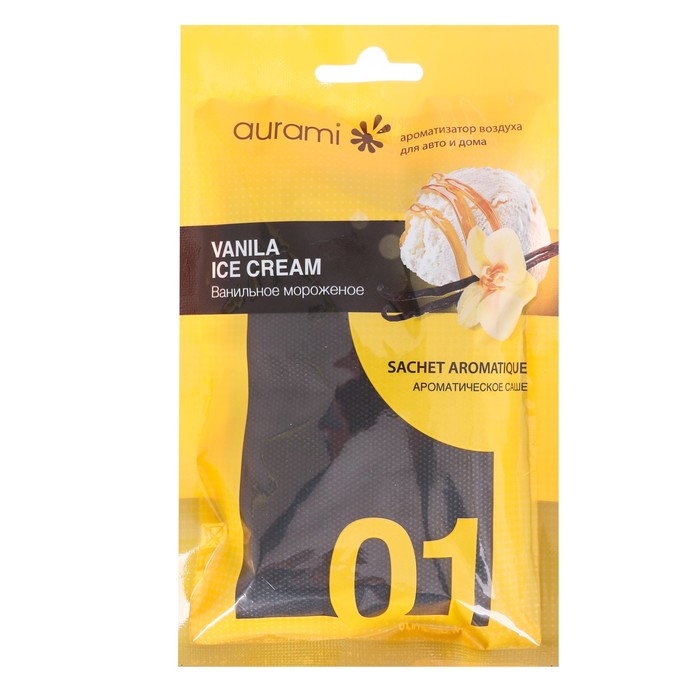 Ароматизатор в мешке под сиденье "Ванильное мороженое"