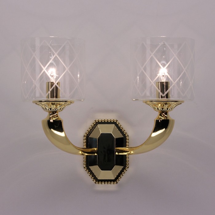 Бра EL352W022 "Spirito" 2x60W E14 золото 16x25x25 см