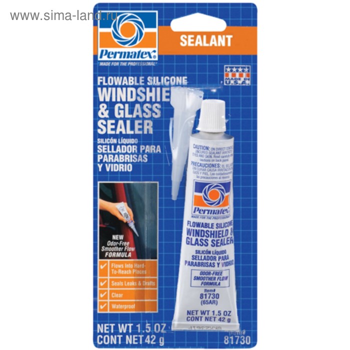 Клей-герметик Рermatex, для автомобильных стёкол и фар, 42 г