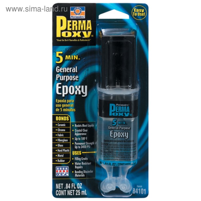 Клей Рermatex эпоксидный, многофункциональнный, шприц, 25 мл