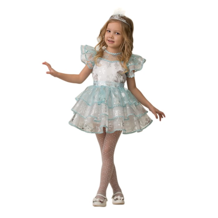 Карнавальный костюм "Снежинка Снежана", размер 36