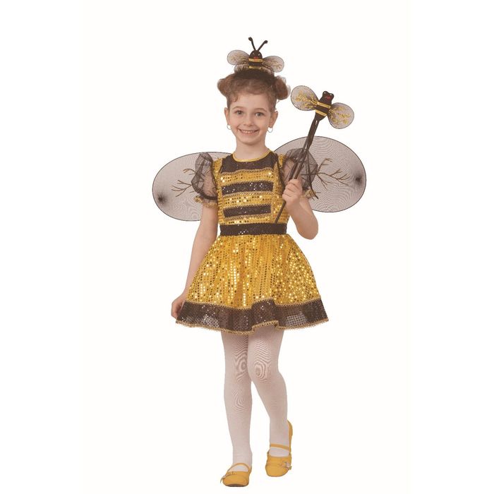 Карнавальный костюм «Пчелка», текстиль, размер 30