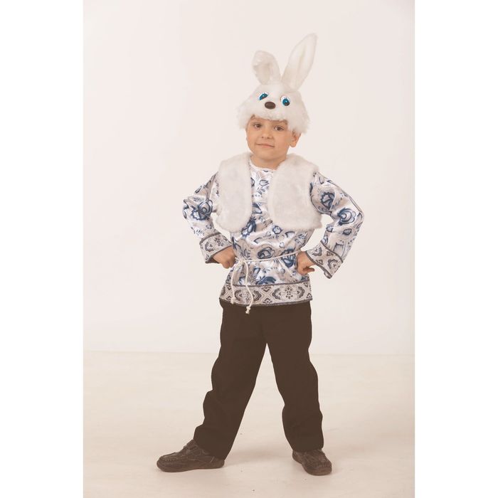 Костюм "Зайчонок Ванятка", Русский стиль, размер 30 (5003)