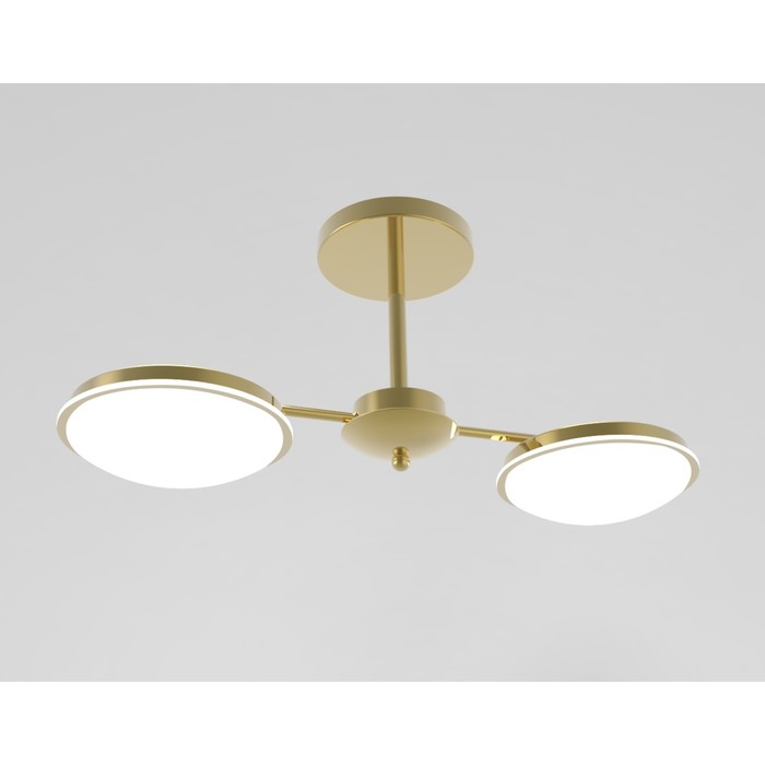 Люстра потолочная "Сияние" 2x12Вт LED золото 55x18x25,5см
