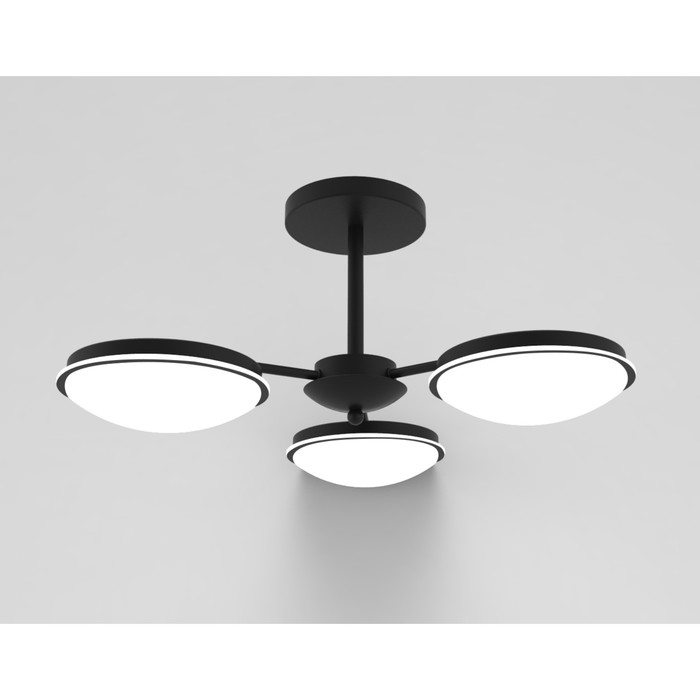 Люстра потолочная "Славия" 3x12Вт LED черный 55x55x25,5см
