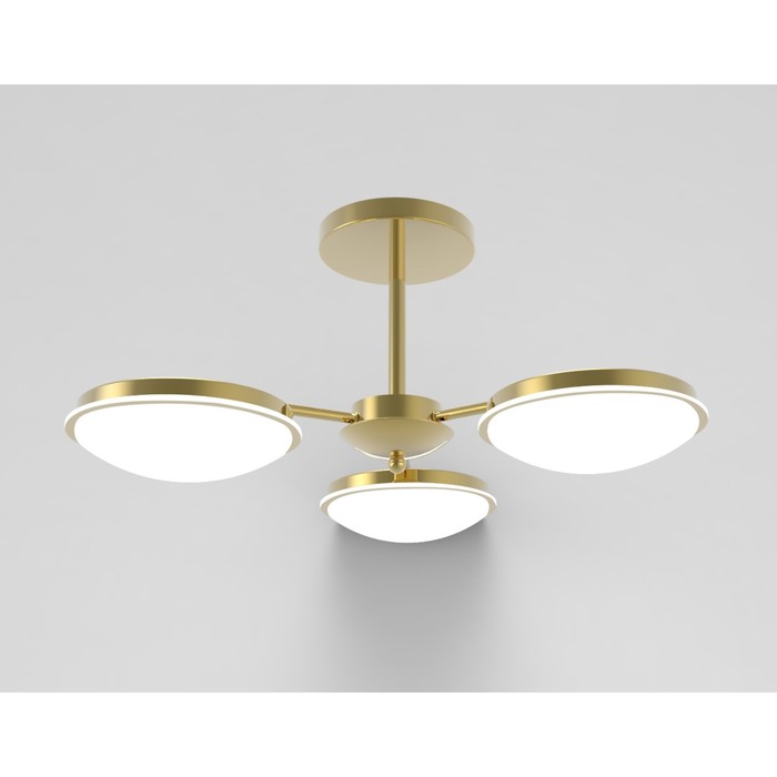 Люстра потолочная "Славия" 3x12Вт LED золото 55x55x25,5см