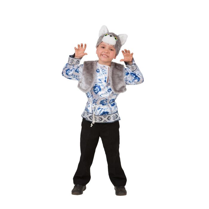 Костюм "Котик Макарка", Русский стиль, размер 32 (5004)