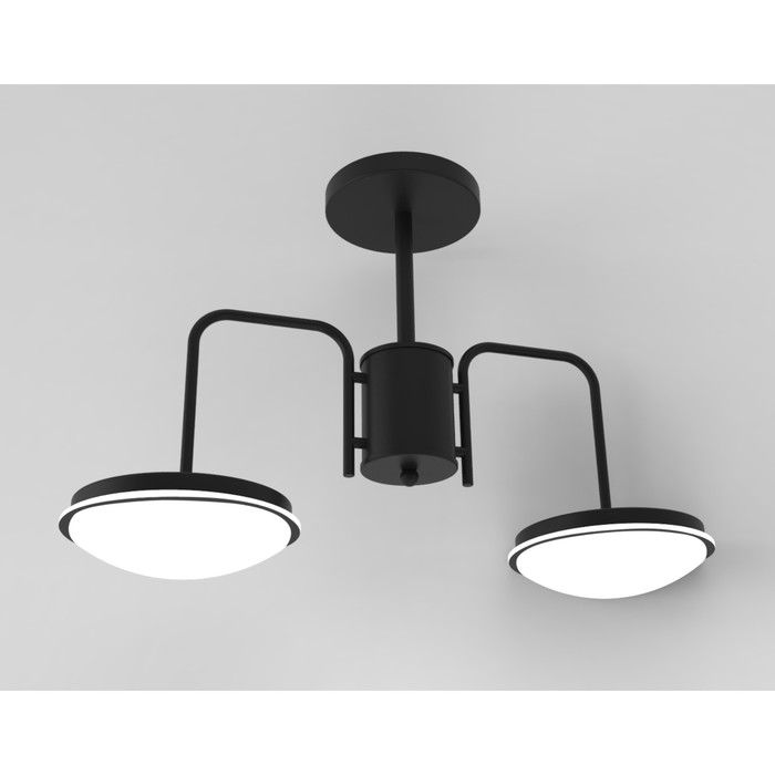 Люстра потолочная "Отсвет" 2x12Вт LED черный 55x18x38см