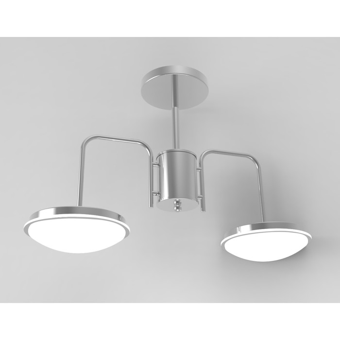 Люстра потолочная "Отсвет" 2x12Вт LED хром 55x18x38см