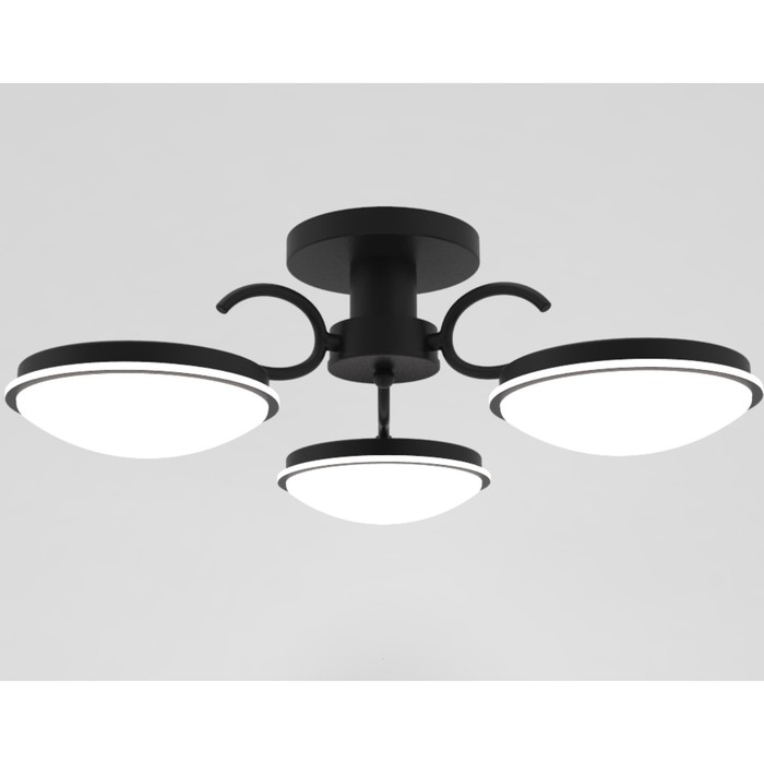 Люстра потолочная "Зарина" 3x12Вт LED черный 55x55x19,5см