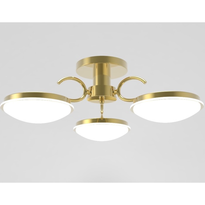 Люстра потолочная "Зарина" 3x12Вт LED золото 55x55x19,5см