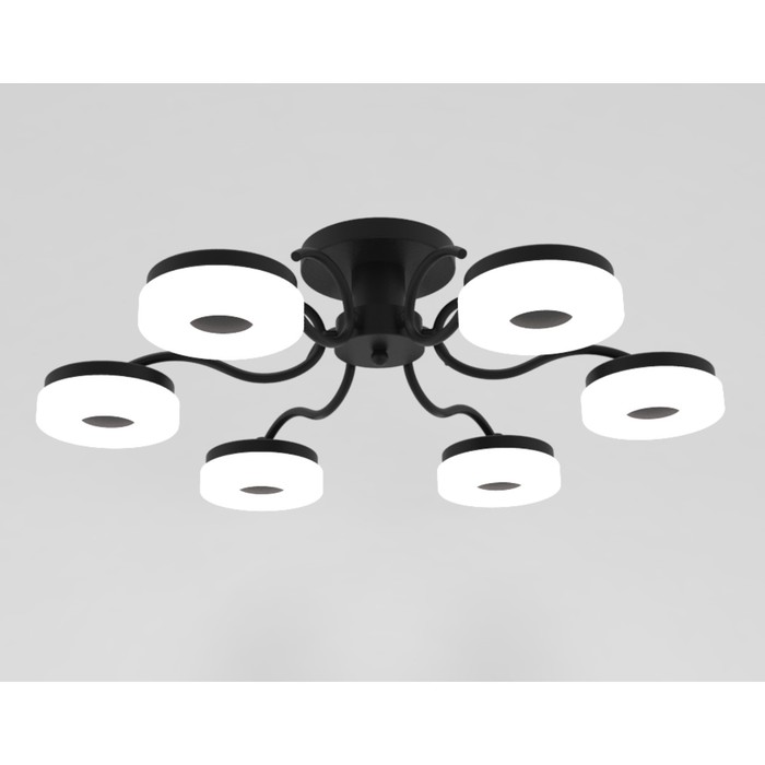 Люстра потолочная "Вечерний свет" 6x8Вт LED черный 62x62x19,5см
