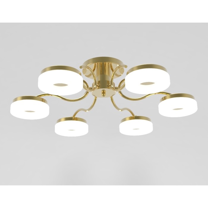 Люстра потолочная "Вечерний свет" 6x8Вт LED золото 62x62x19,5см