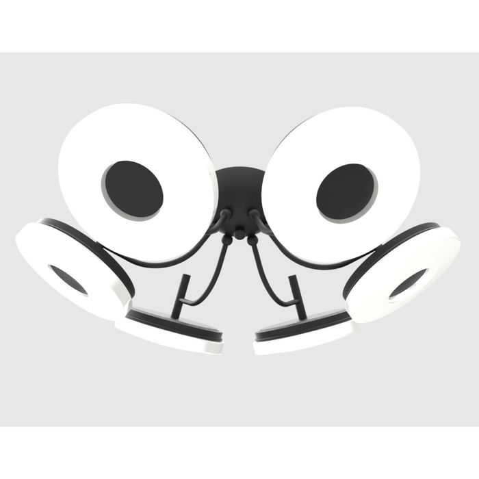 Люстра потолочная "Розалия" 6x8Вт LED черный 64x64x20см