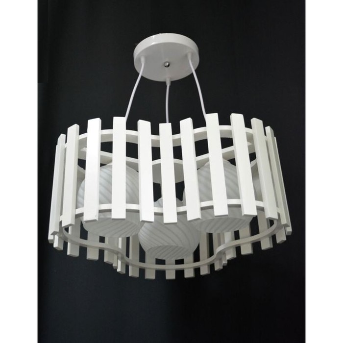 Люстра подвес "Валенсия" 3x40Вт E27 белый 40x45x20см