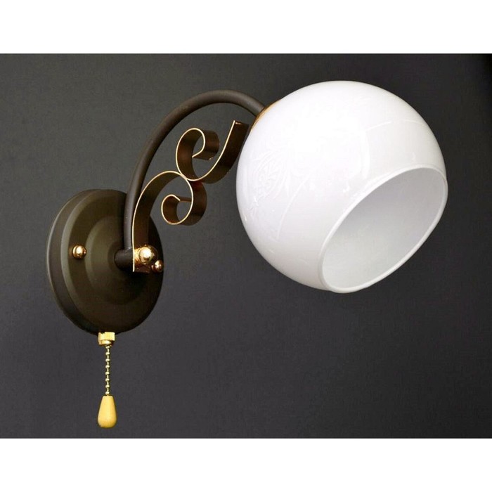 Бра "Виолла" 1x40Вт E27 коричневый 20x12x22см