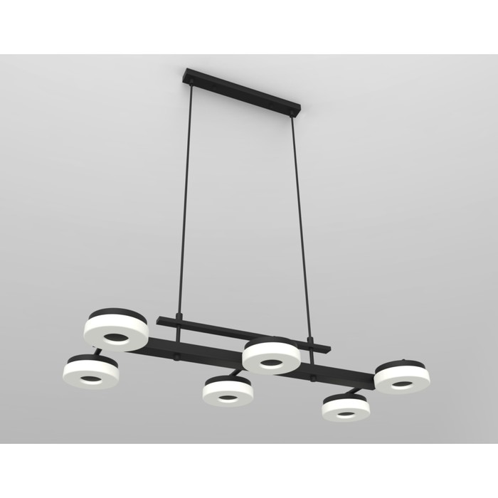 Люстра подвес "Яркий путь" 6x8Вт LED черный 81x38x90см