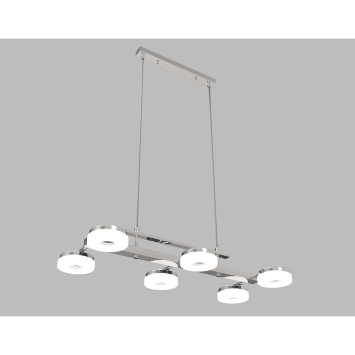 Люстра подвес "Яркий путь" 6x8Вт LED хром 81x38x90см