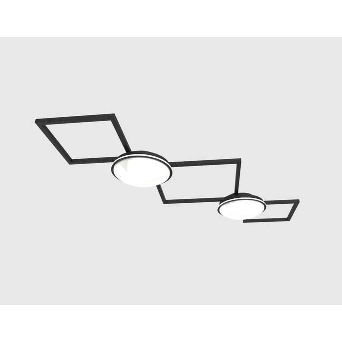 Люстра потолочная "Путь света" 2x12Вт LED черный 106x40x9см