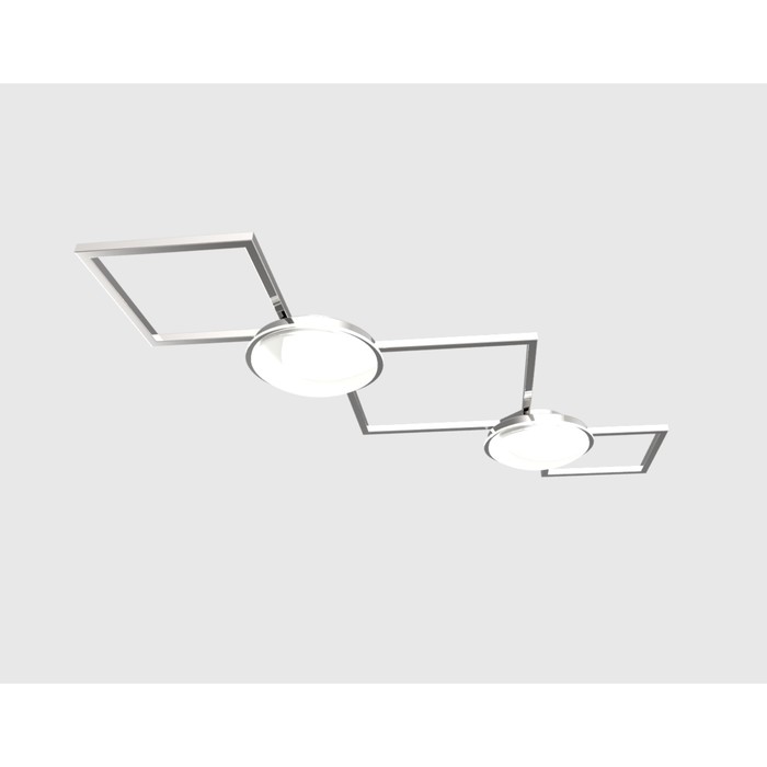 Люстра потолочная "Путь света" 2x12Вт LED хром 106x40x9см