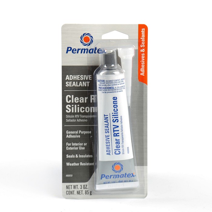 Клей - герметик Рermatex RTV, силикон, прозрачный, тюбик, 85 г