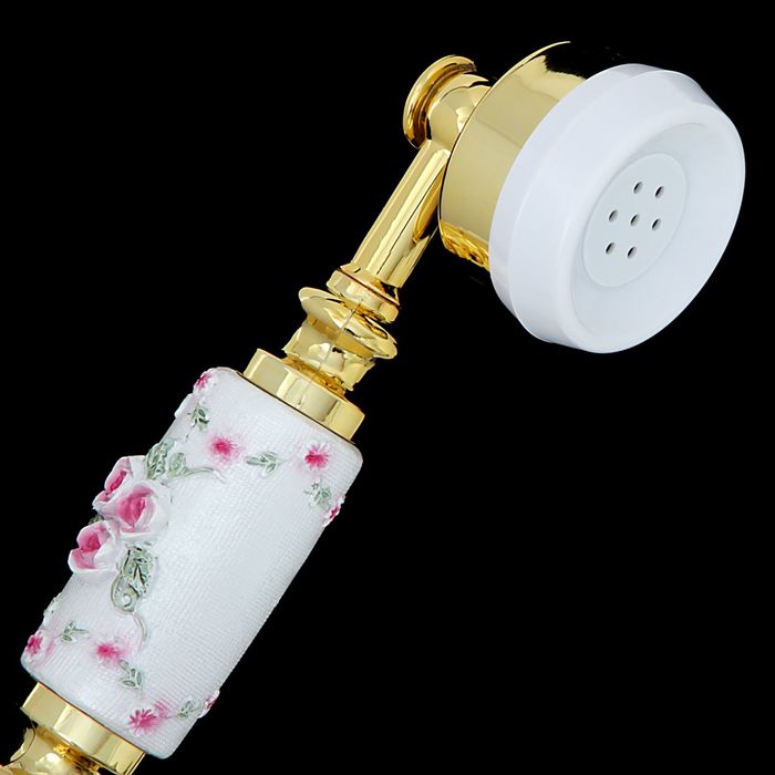 Ретро-телефон "Цветочные мотивы"