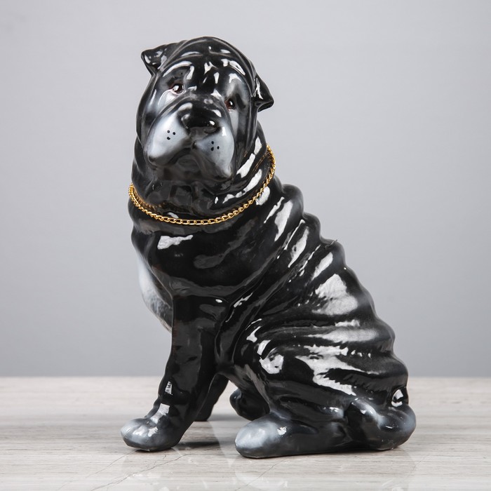 Копилка "Собака Шарпей", большой, глянец