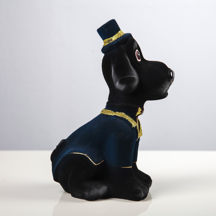 Копилка "Собака Аристократ", флок