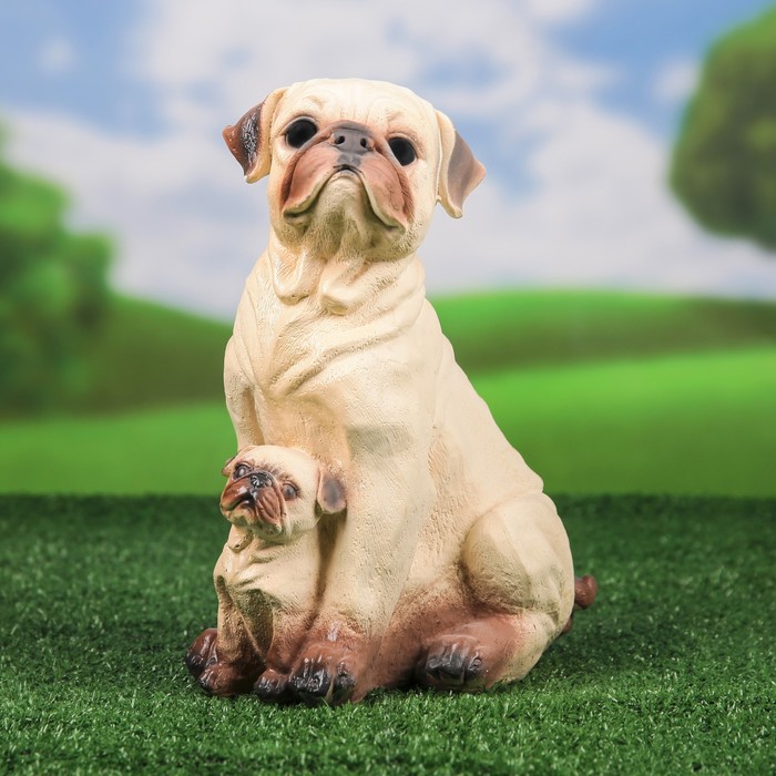 Садовая фигура "Мопсы"
