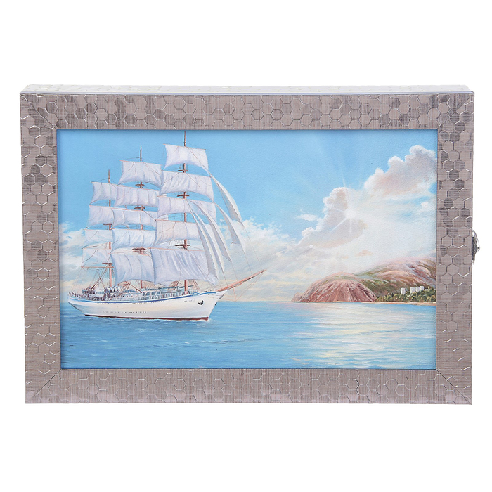 Ключница  "Корабль" багет  24х34х5 см