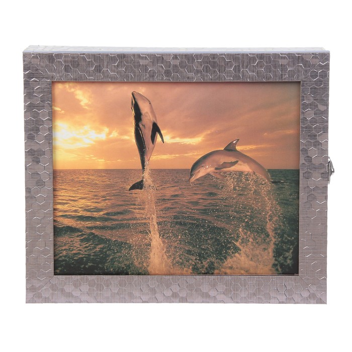 Ключница  "Дельфины" багет 25х30х5 см