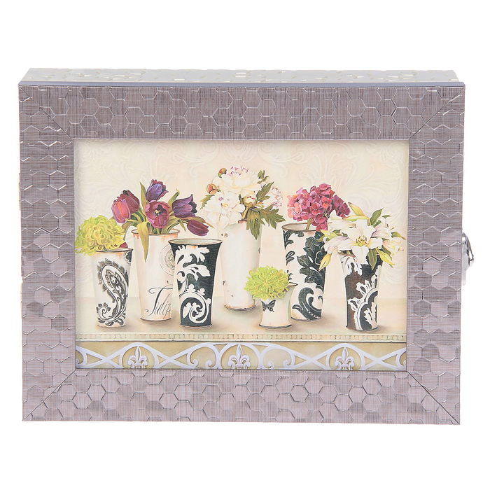 Ключница  "Цветы" багет  18х23х5 см