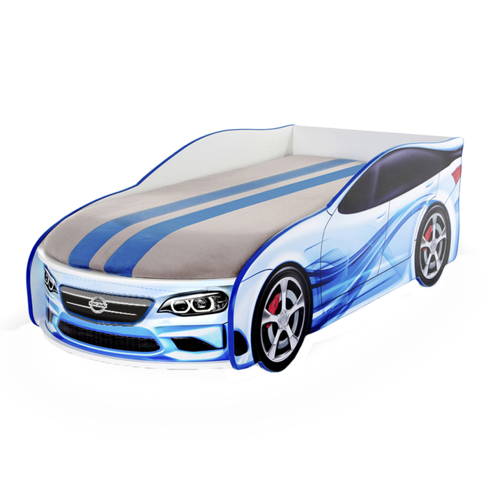 Кровать-машина "Форсаж мини", синяя