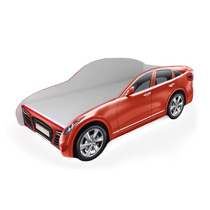 Кровать-машина "Кроссовер", красная