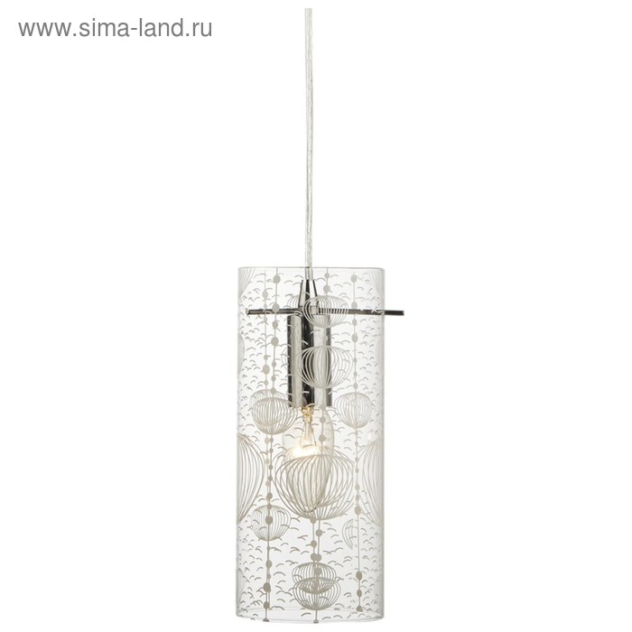 

Люстра подвес "Кухня" 1x40Вт E14 хром 12x12x90см