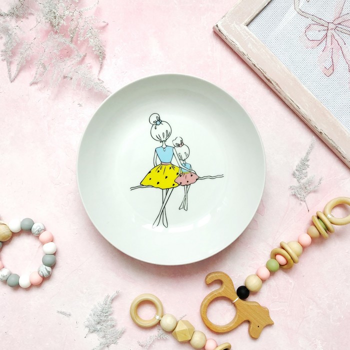 Тарелка глубокая 20 см "Мама", 250 мл