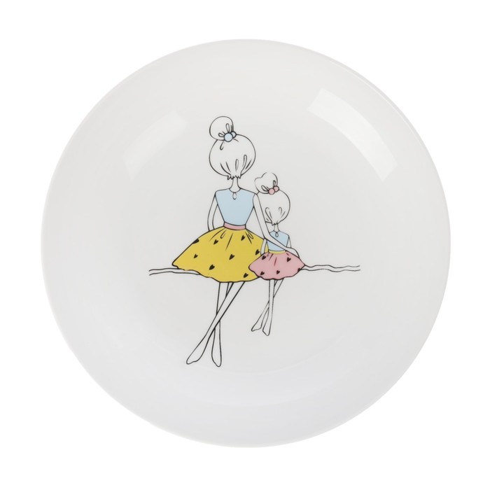 Тарелка глубокая 20 см "Мама", 250 мл