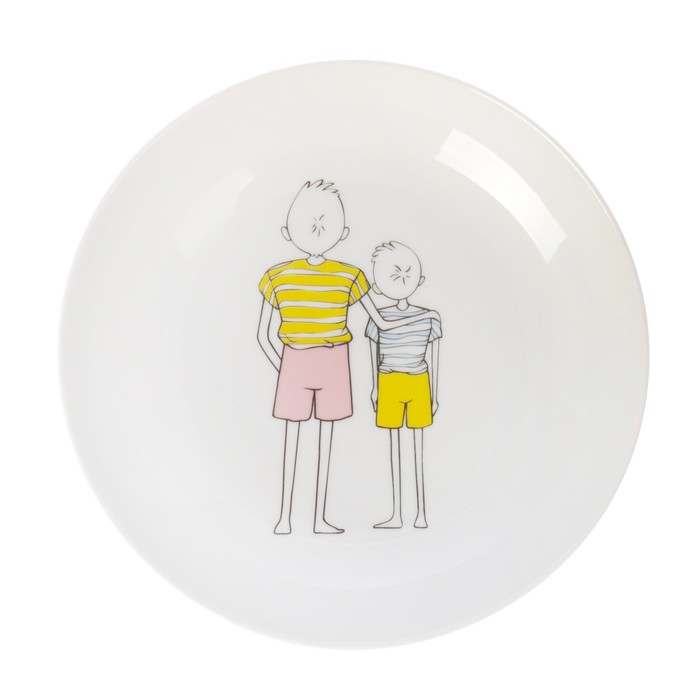 Тарелка глубокая 20 см "Папа", 250 мл