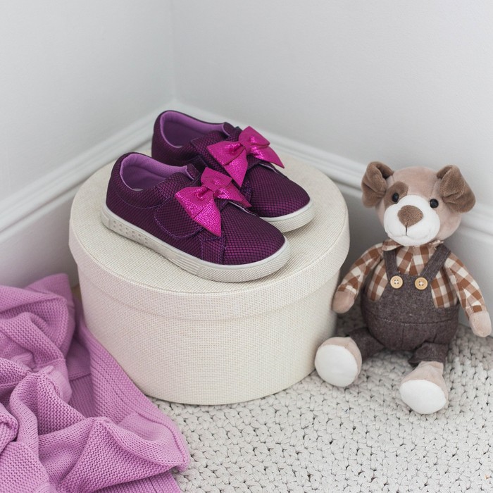 Полуботинки детские арт. 8267, цвет фиолетовый, размер 32