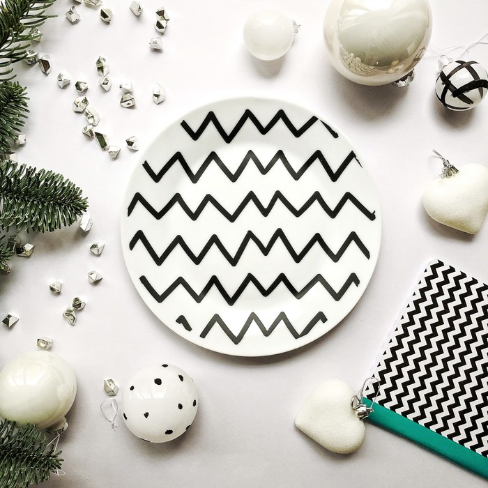 Тарелка 20 см "Зигзаг"