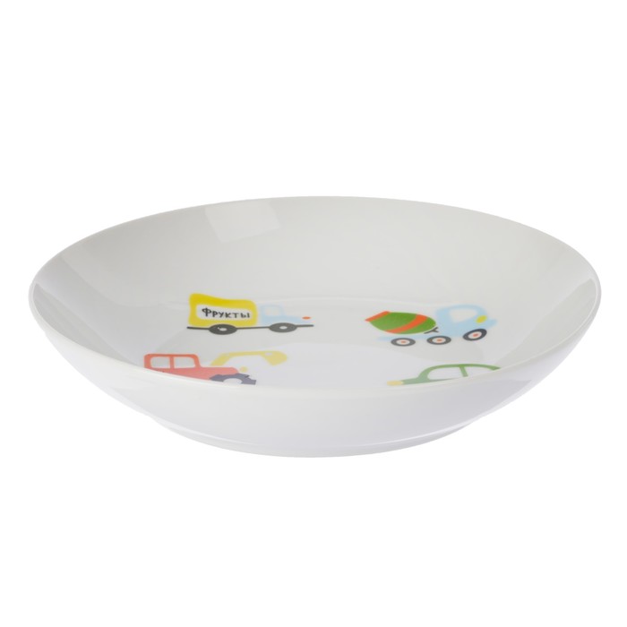Тарелка глубокая 20 см "Машинки", 250 мл
